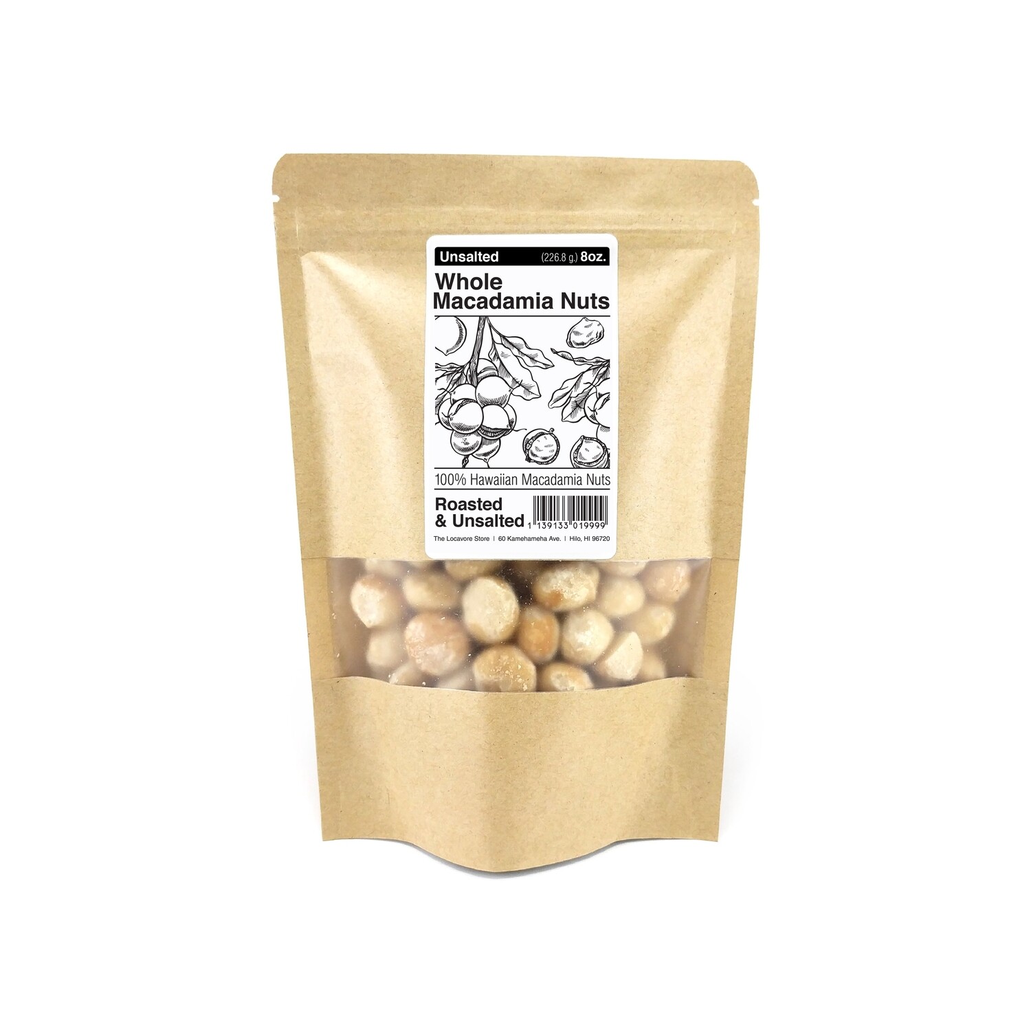 Macadamia Nuts, The Locavore Store - Unsalted (8 Oz.)