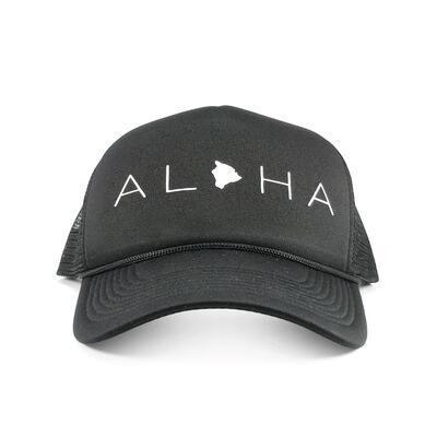 Localicreative, Aloha White Letter Trucker Hat
