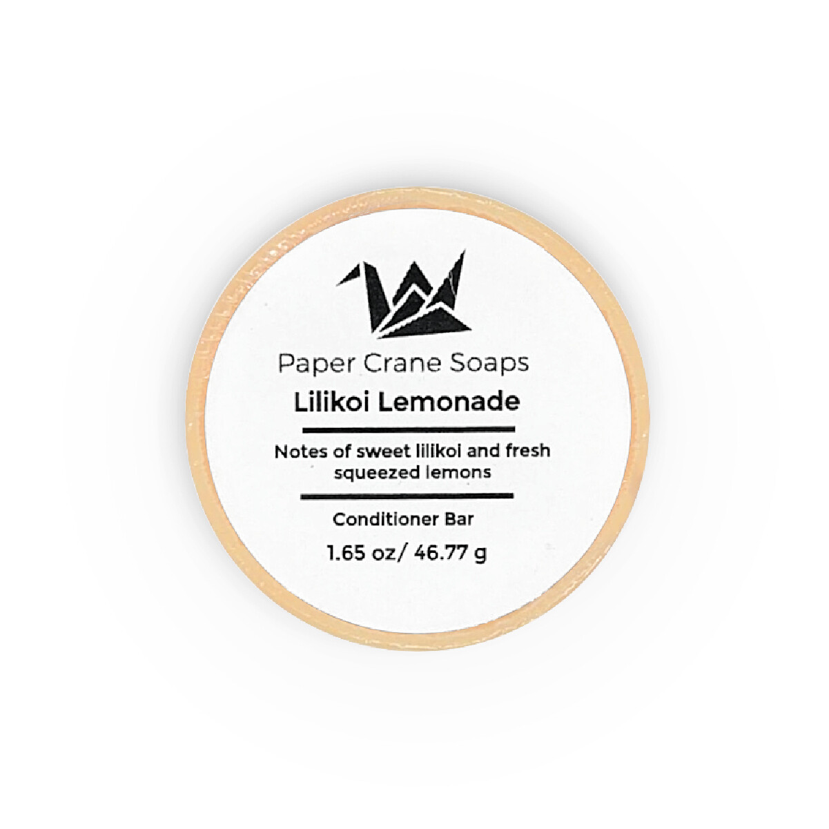 Paper Crane Soaps, Conditioner Bar - Lilikoi Lemonade (1.65 Oz.)