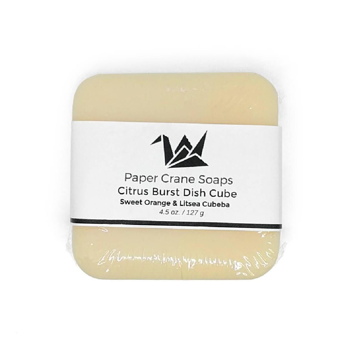 Paper Crane Soaps, Dish Soap Bar Citurs Burst (4 Oz.)