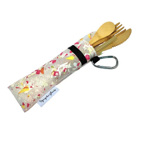 Upcycle Hawaii, Fused Plastic Utensil Pouch (Large)