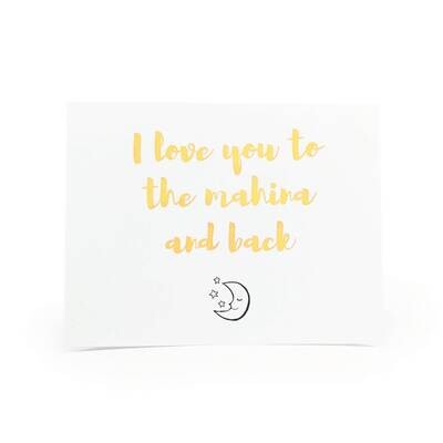 Card, Love - I Love You to the Mahina and Back (Localicreative)