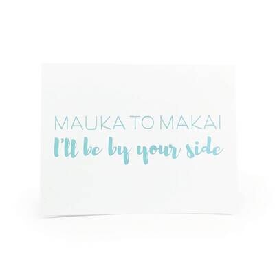 Card, Love - Mauka To Makai I'll Be by Your Side (Localicreative)