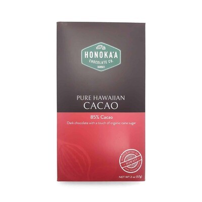 Honokaʻa Chocolate Co., 85% Dark Chocolate Bar (2 Oz.)