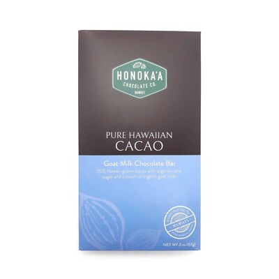 Honokaʻa Chocolate Co., 55% Goat Milk Chocolate Bar (2 Oz.)