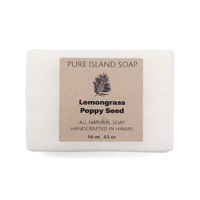 Pure Island Soap, Lemongrass Poppy Seed (4.5 Oz.)