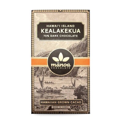 Manoa Chocolate, 70% Dark Chocolate Bar, Kealakekua (2.1 Oz.)