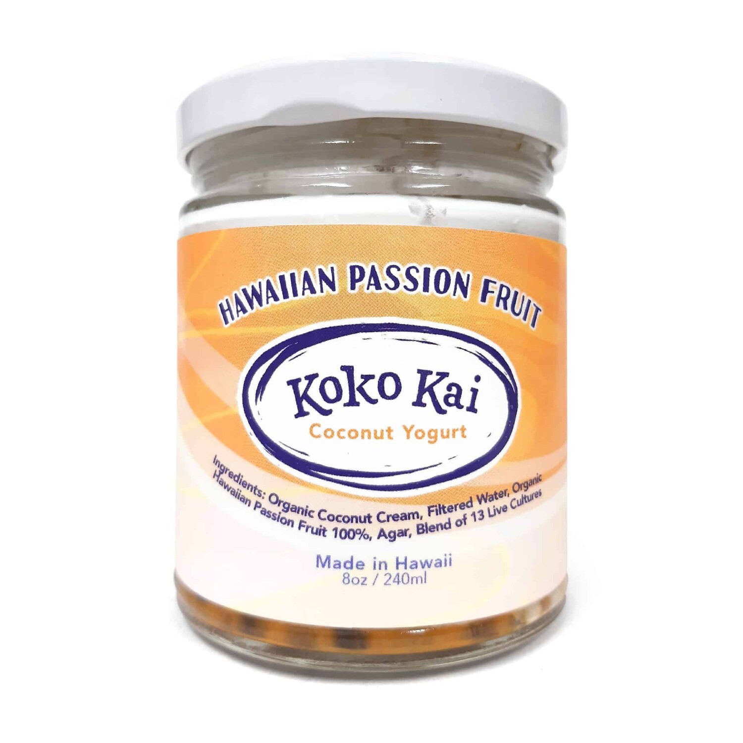 Koko Kai Coconut Yogurt, Hawaiian Passion Fruit (8 Oz.)