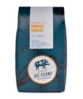 Big Island Coffee Roasters, Oahu Honeyed Waialua Medium-Light Roast Whole Bean Coffee (7 Oz.)