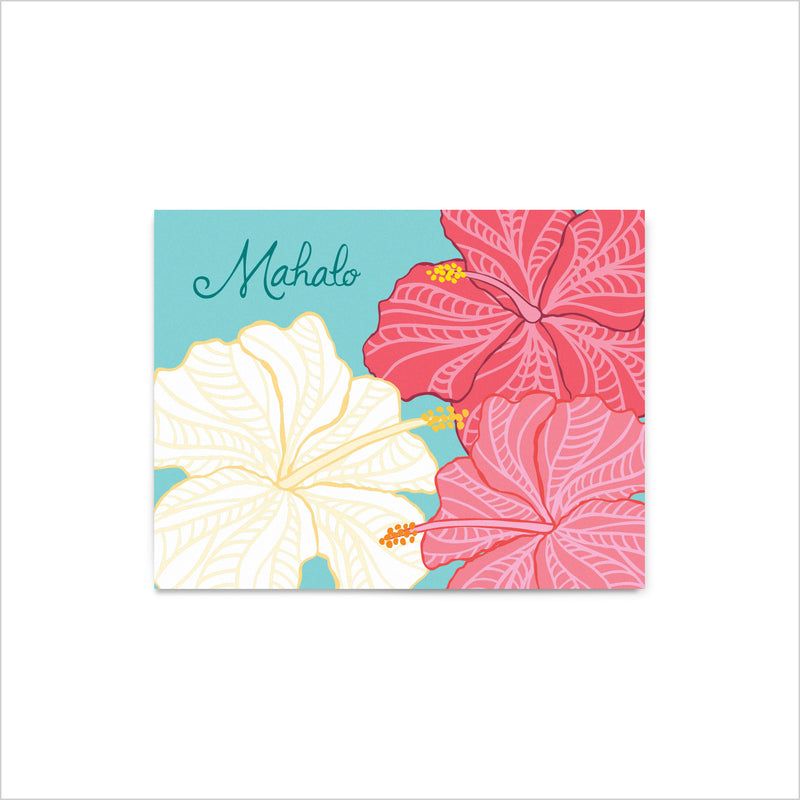 Card, Thank You - Hibiscus (Nico Made)