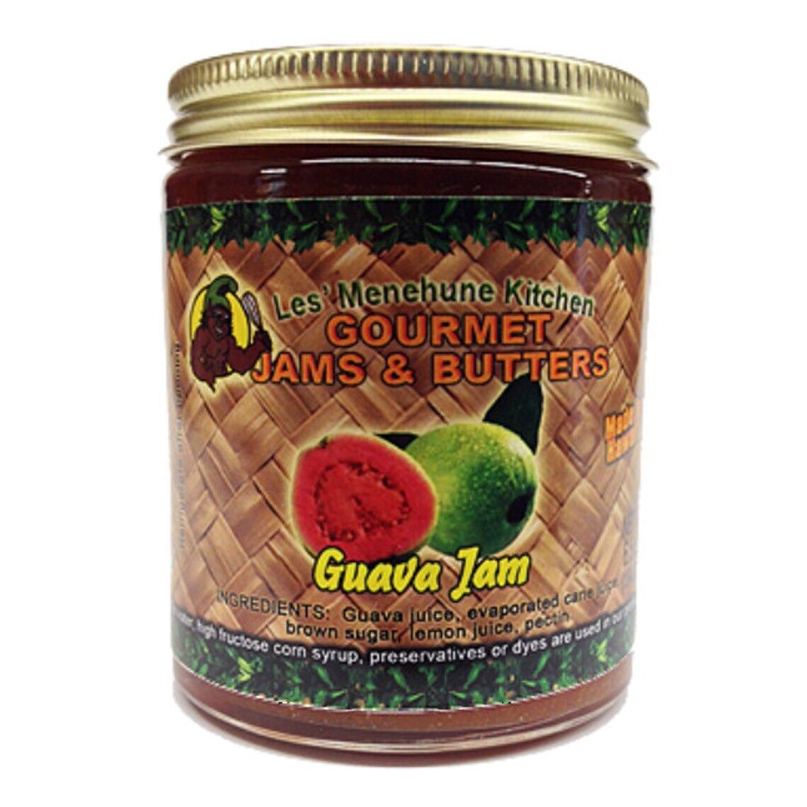 Les&#39; Menehune Kitchen, Guava Jam (6.5 Oz.)