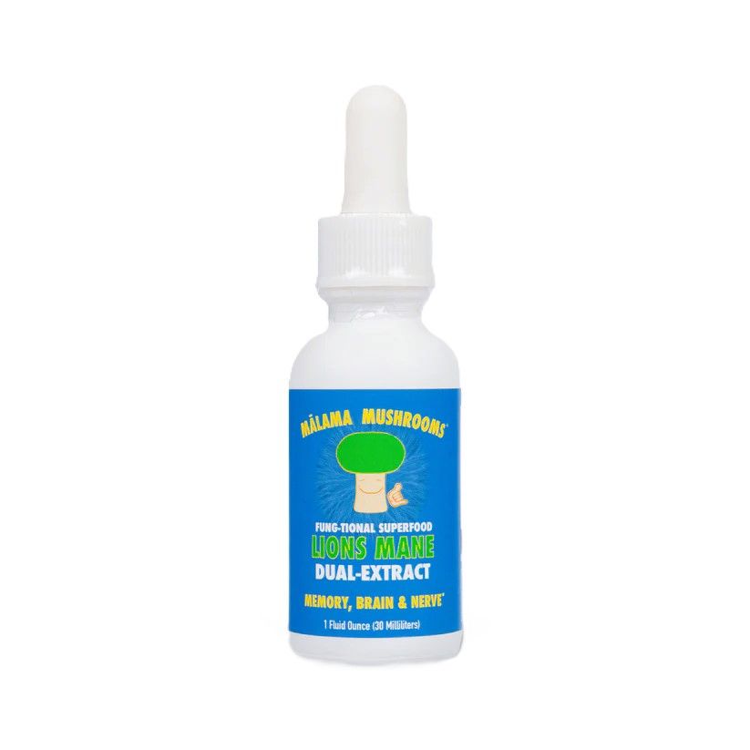 Mālama Mushrooms, Lion&#39;s Mane Dual Extract (1 Oz.)
