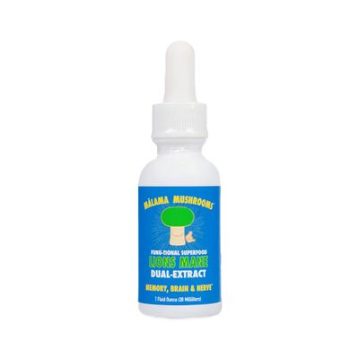 Mālama Mushrooms, Lion&#39;s Mane Dual Extract (1 Oz.)