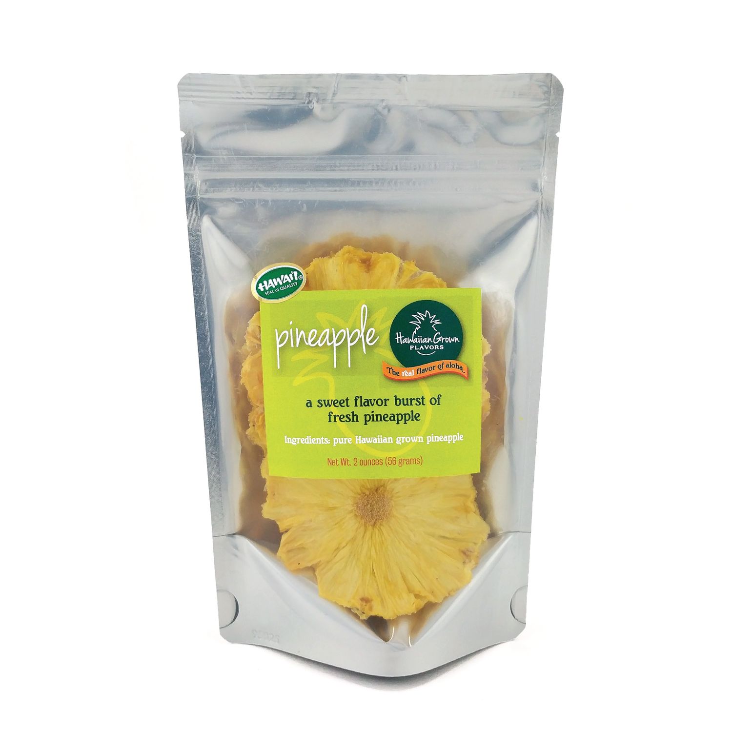 Dried Fruit, Hawaii Grown Flavors - Pineapple (2 Oz.)