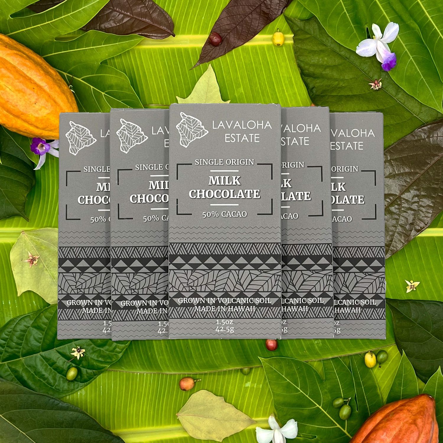 Lavaloha, 50% Milk Chocolate Bar (1.5 Oz.)