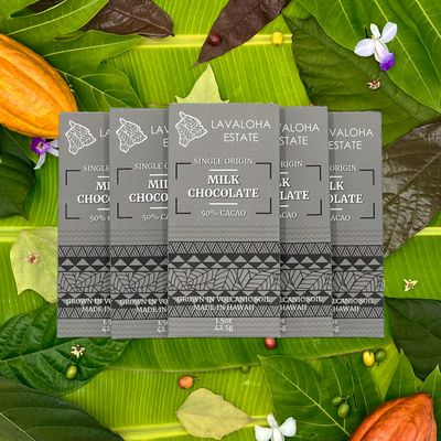 Lavaloha, 50% Milk Chocolate Bar (1.5 Oz.)