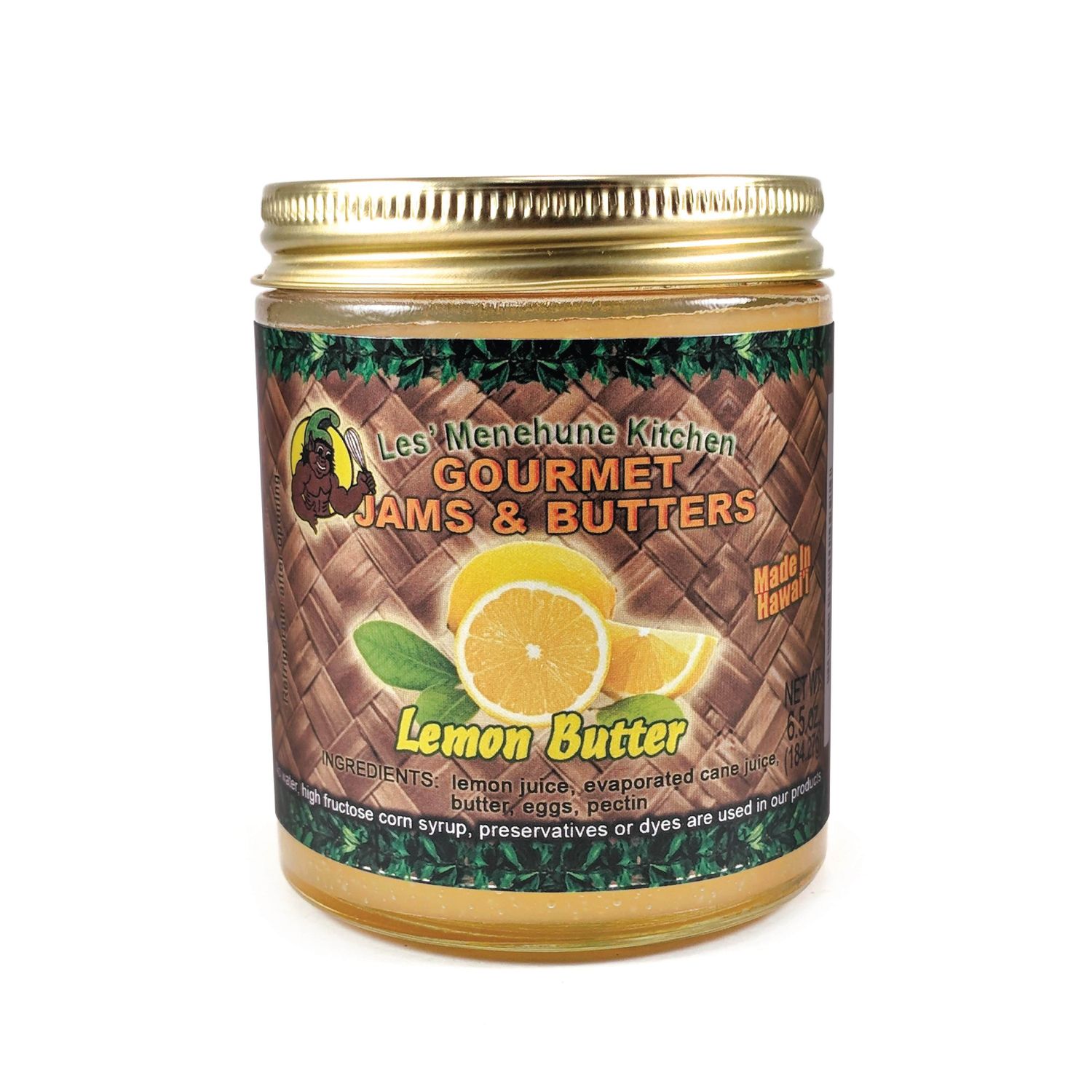 Les&#39; Menehune Kitchen, Lemon Fruit Butter (6.5 Oz.)