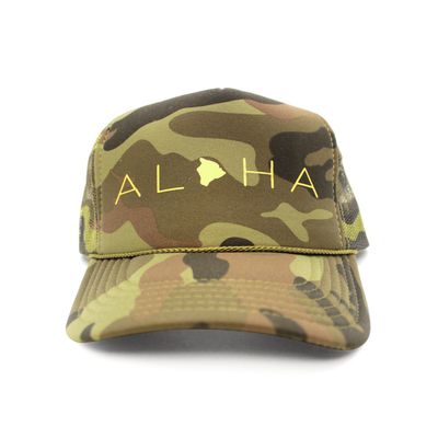 Trucker Hat, Locali Creative - Aloha Camo