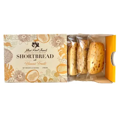 Cookies, 5-Piece Assorted Shortbread, Maui Fruit Jewels