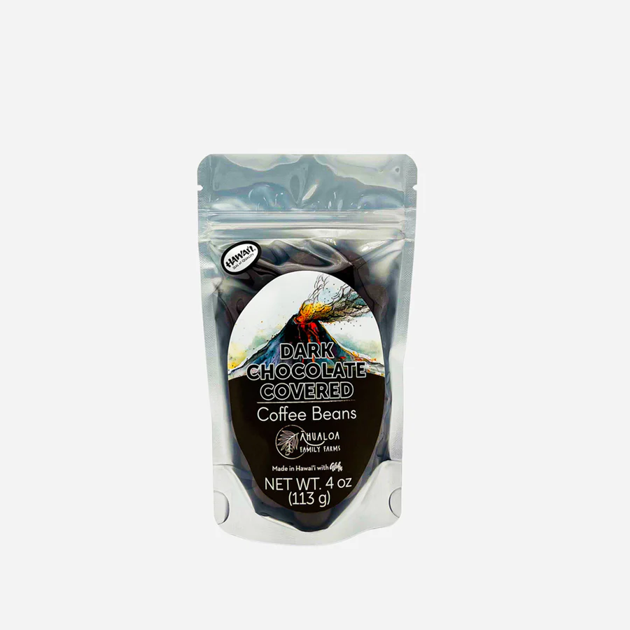 Dark Chocolate Covered Coffee Beans, Āhualoa Farms (4 Oz.)