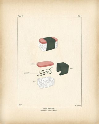 Card, Other - Spam Musubi (Lauren Trangmar)