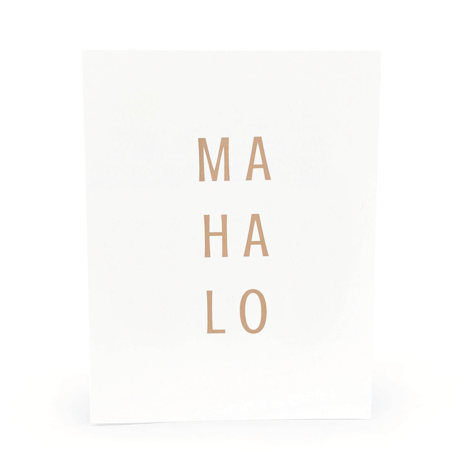Card, Thank You - Mahalo Stacked (Localicreative)