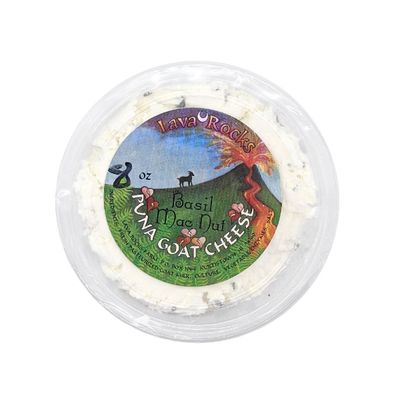 Cheese, Lava Rock Dairy - Chevre Basil Macnut (8 Oz.)