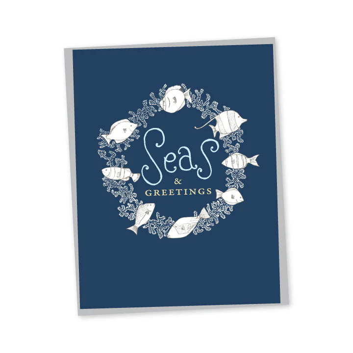 Card, Holiday - Seas and Greetings (Bradley &amp; Lily)