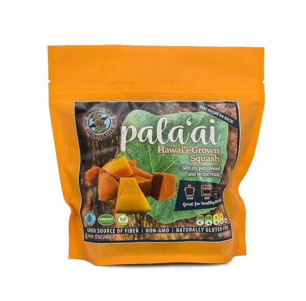Hawaiʻi ʻUlu Cooperative, Frozen Palaʻai (Kabocha Squash) Pieces (12 Oz.)