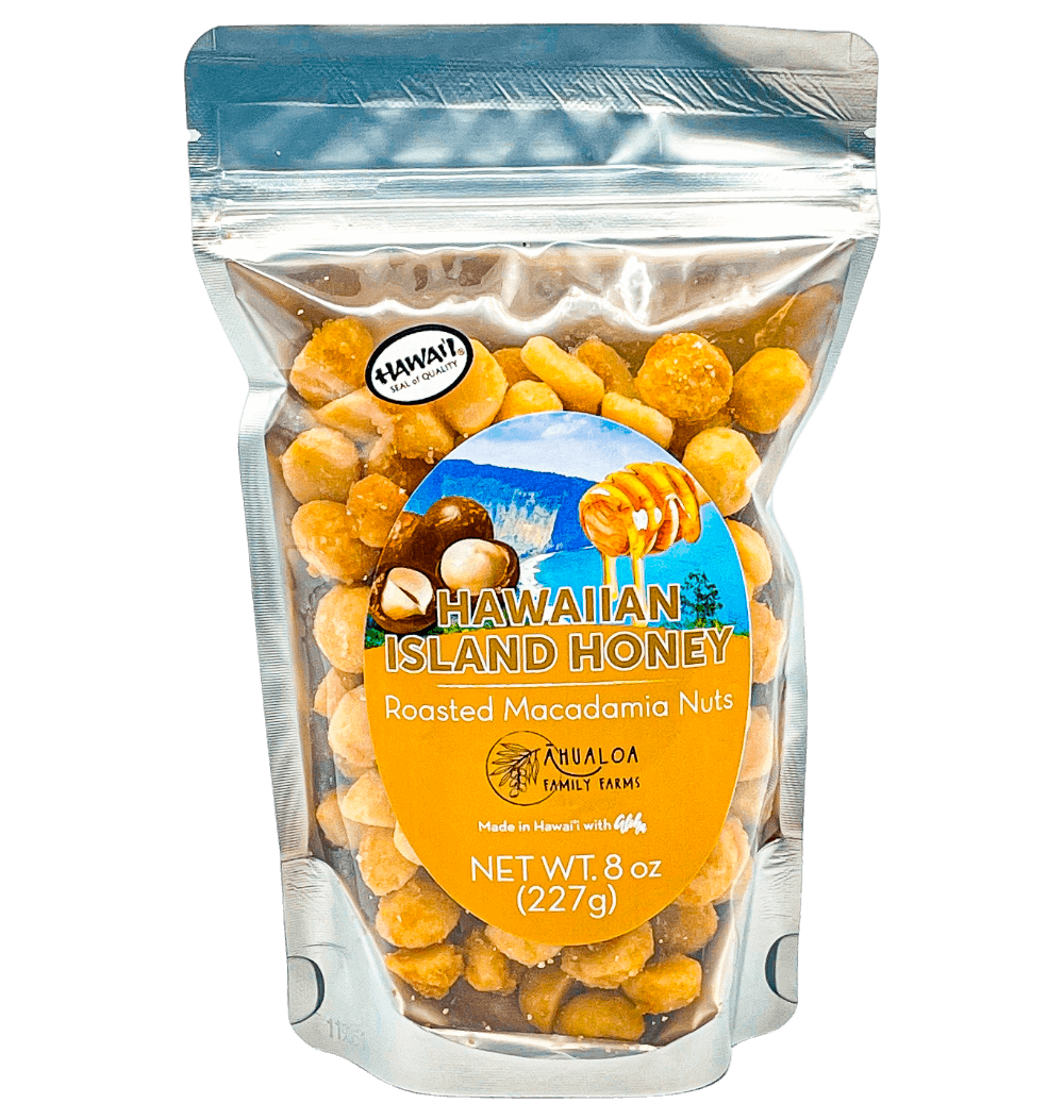 Macadamia Nuts, Ahualoa Farms - Honey Roasted (8 Oz.) Macadamia Nuts, Ahualoa Farms - Honey Roasted (8 Oz.)