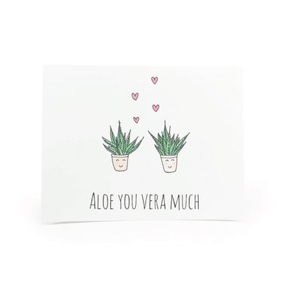 Card, Love - Aloe You Vera Much (Localicreative)