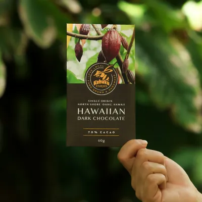 Kahuku Farms, Dark Chocolate Bar (60g)