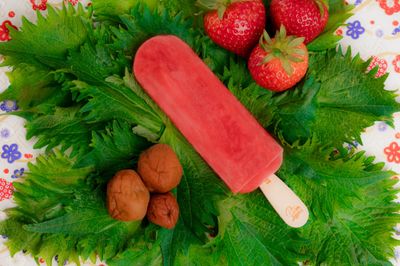 Pop Culture Artisan Pops, Ume Shiso Strawberry