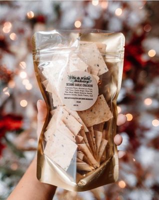 Crackers, Sesame Garlic (&#39;Ulu &amp; Kalo Bakery)
