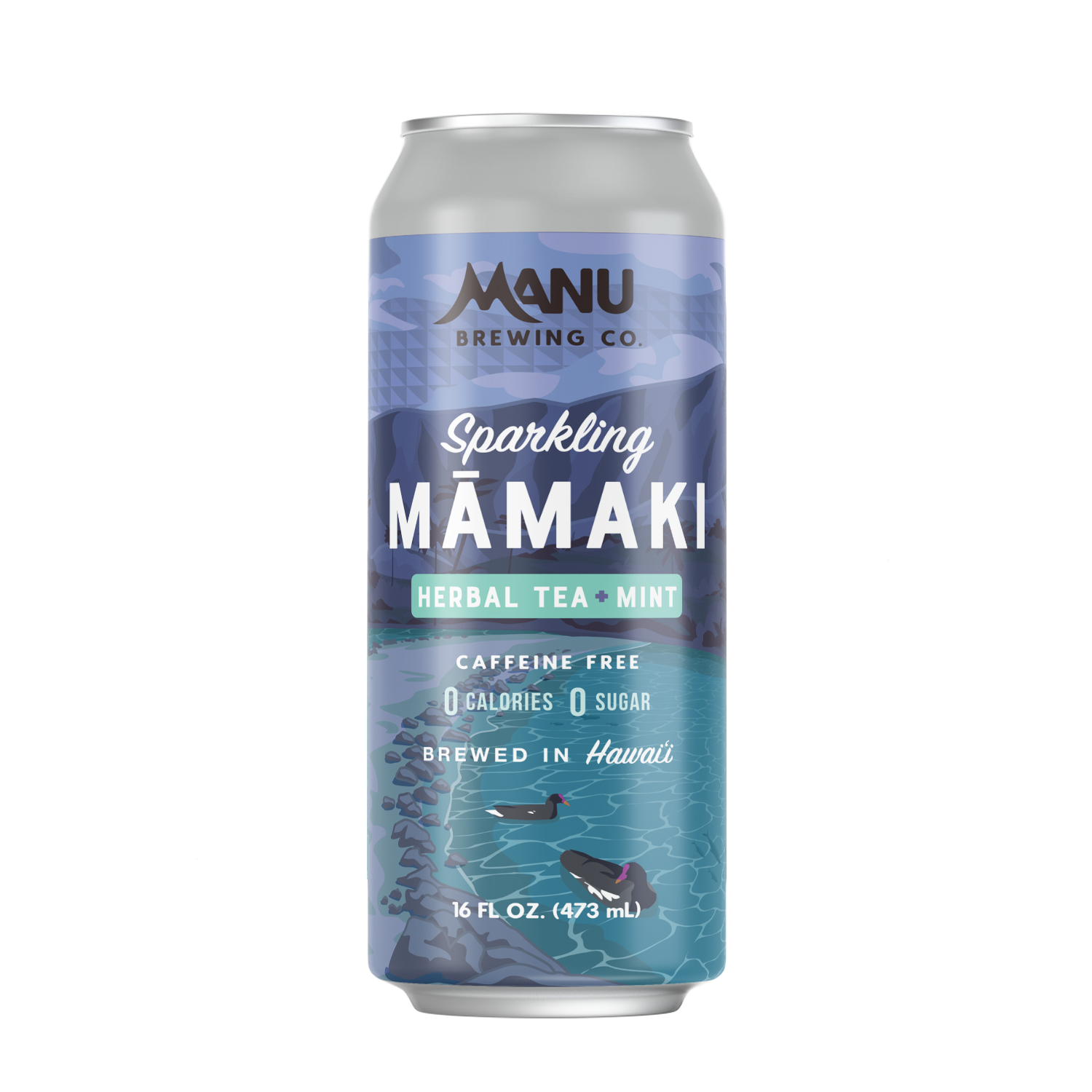Manu Brewing Co, Sparkling Māmaki Tea with Mint