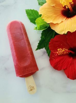 Pop Culture Artisan Pops, Hibiscus Passion Fruit Punch