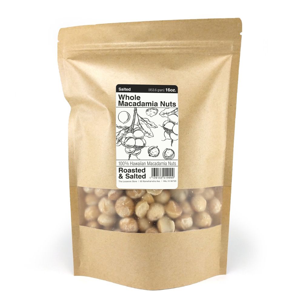 Macadamia Nuts, The Locavore Store - Salted (16 Oz.) Macadamia Nuts, The Locavore Store - Salted (16 Oz.)