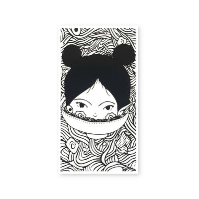 Sticker, Sunny Weeks - Ramen Girl (2&quot; x 3&quot;)