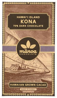 Mānoa Chocolate Co. - Kona 70% Chocolate Bar (2 oz.)