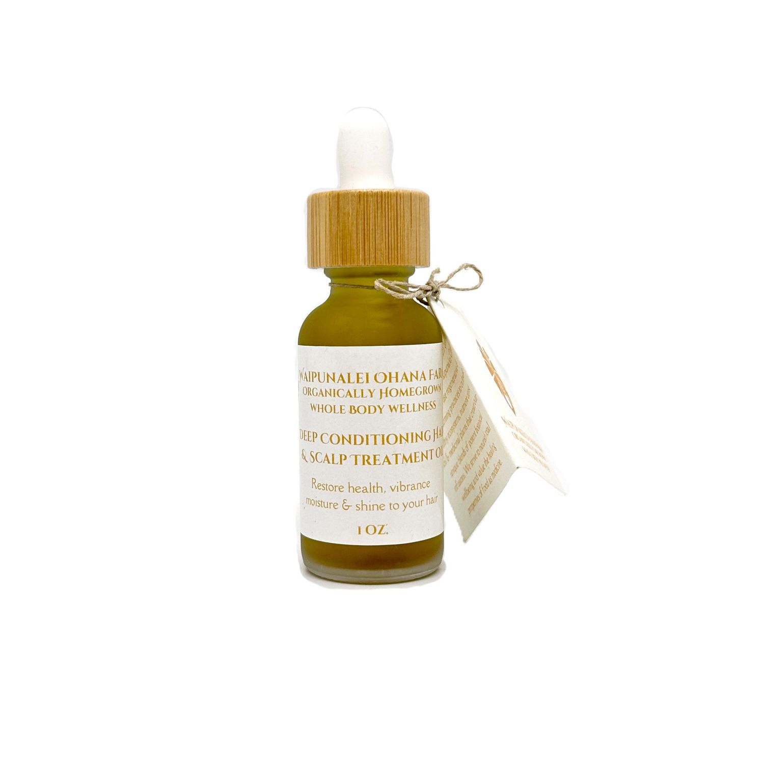 Waipunalei Ohana Farm, Deep Conditioning Hair &amp; Scalp Oil (1 Oz.)