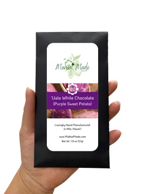 Mahi&#39;ai Made, ʻUala White Chocolate Bar (1.8 Oz.)