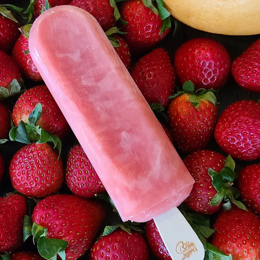 Pop Culture Artisan Pops, Strawberry Korean Pear