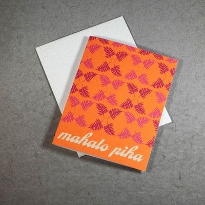 Card, Thank you - Mahalo Piha (Posted Hawai&#39;i)