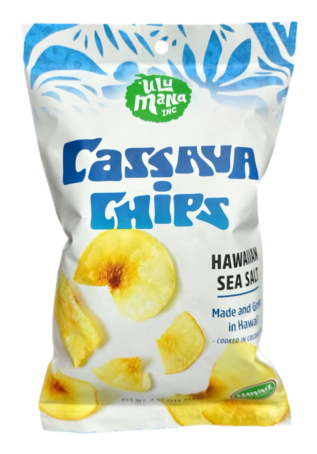 Chips, ʻUlu Mana Cassava Chips - Sea Salt (4 Oz.)