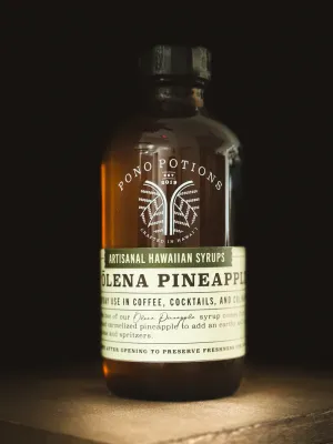 Pono Potions, &#39;Ōlena Pineapple Syrup (8.5 Oz.)