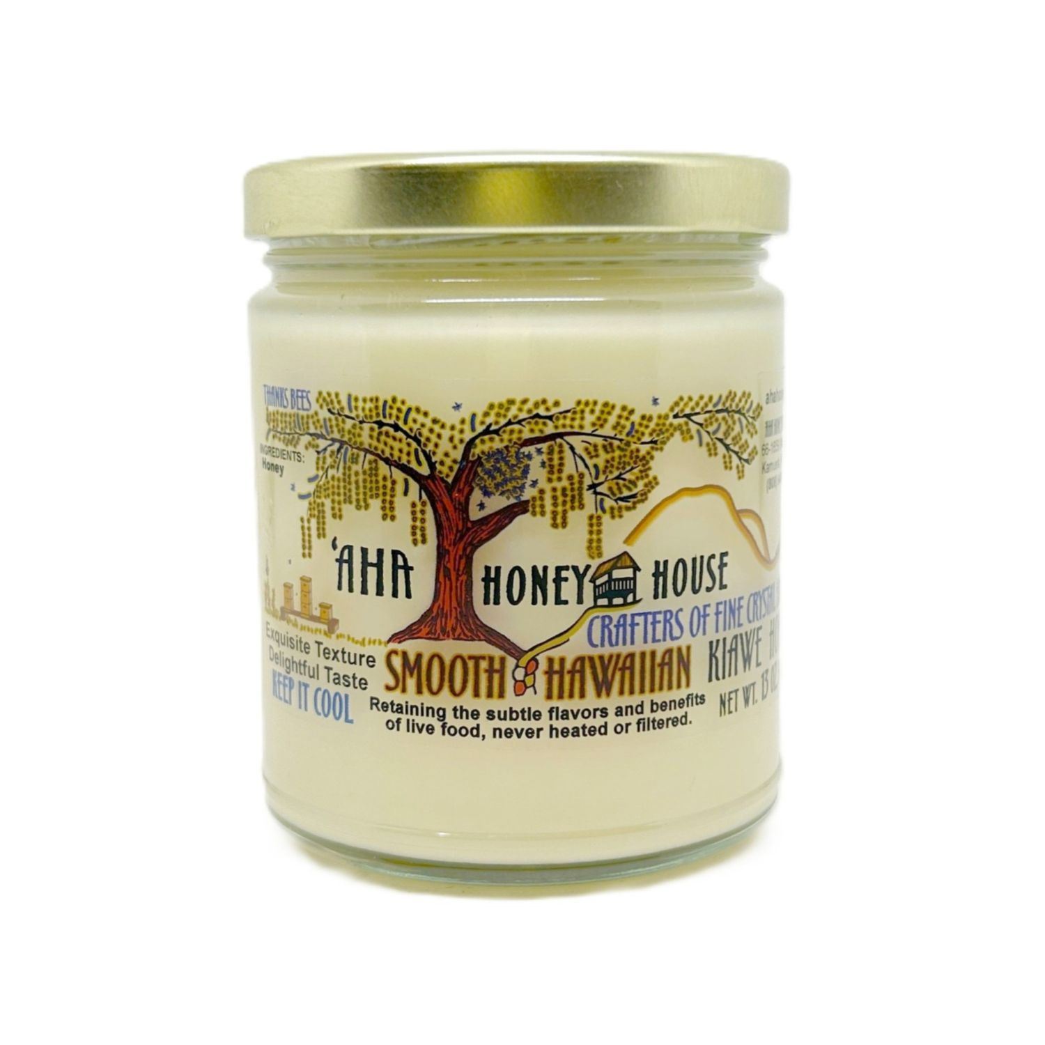 Aha Honey House, Kiawe Smooth Honey (13 Oz.)