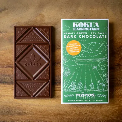 Mānoa Chocolate Co. - Kōkua Hawaiʻi Foundation 70% Dark Chocolate Bar (2.1 oz.)