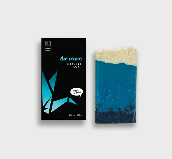 Paper Crane Soaps, Soap Bar - The Wave (3.8 Oz.)
