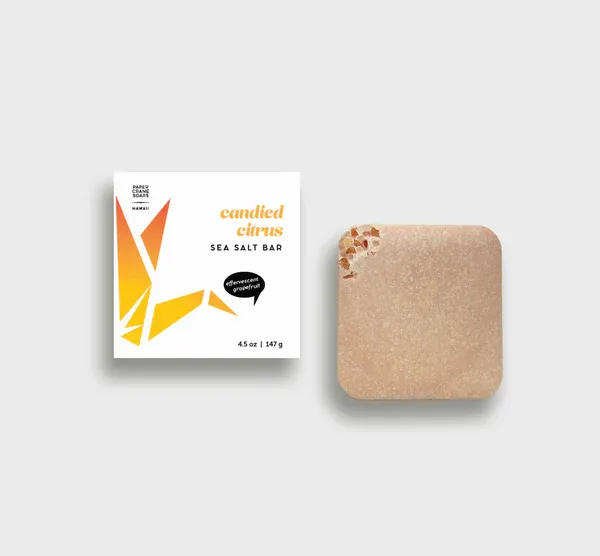 Paper Crane Soaps, Soap Bar - Candied Citrus (4.5 Oz.)