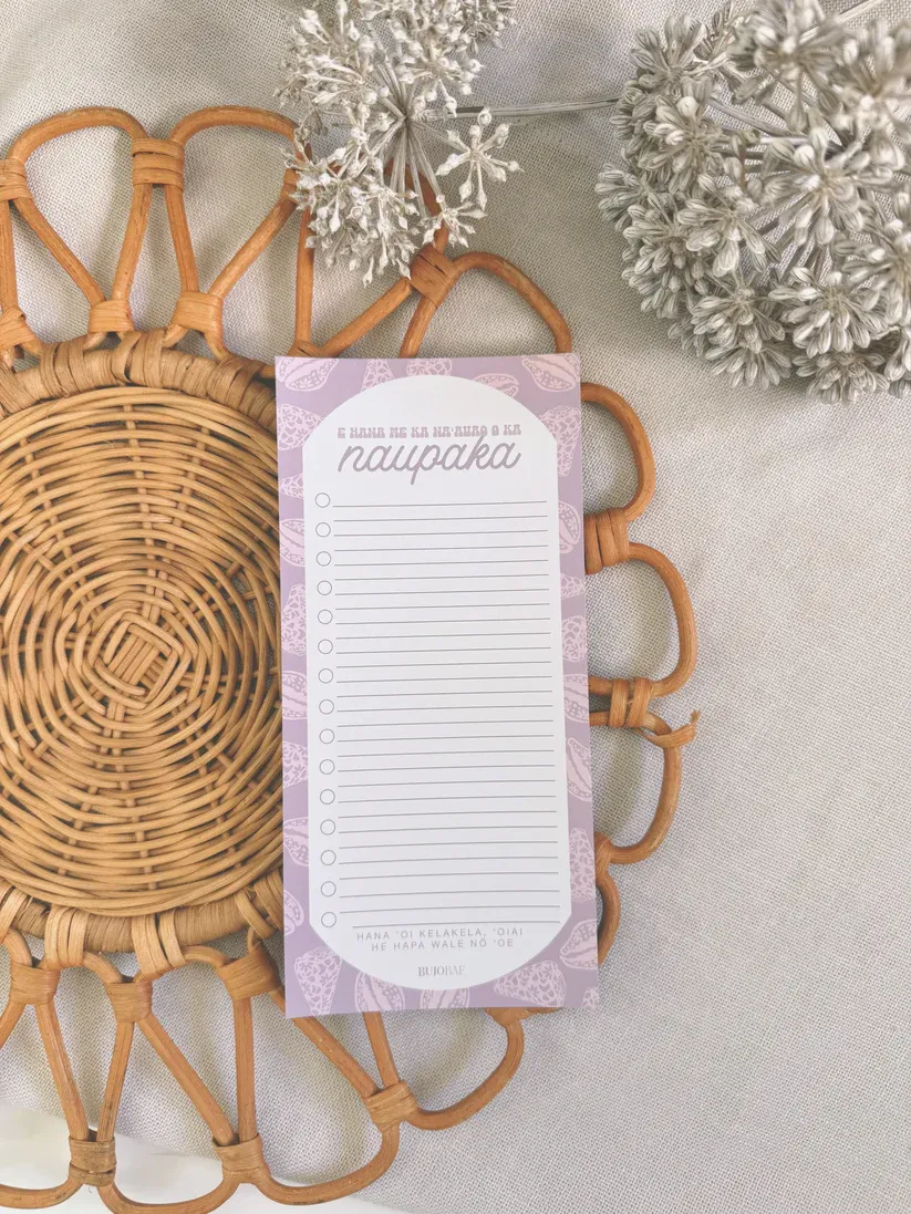 To Do List, Naupaka Pūpū (Bujo Bae)
